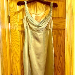 Watters silky chiffon goddess gown